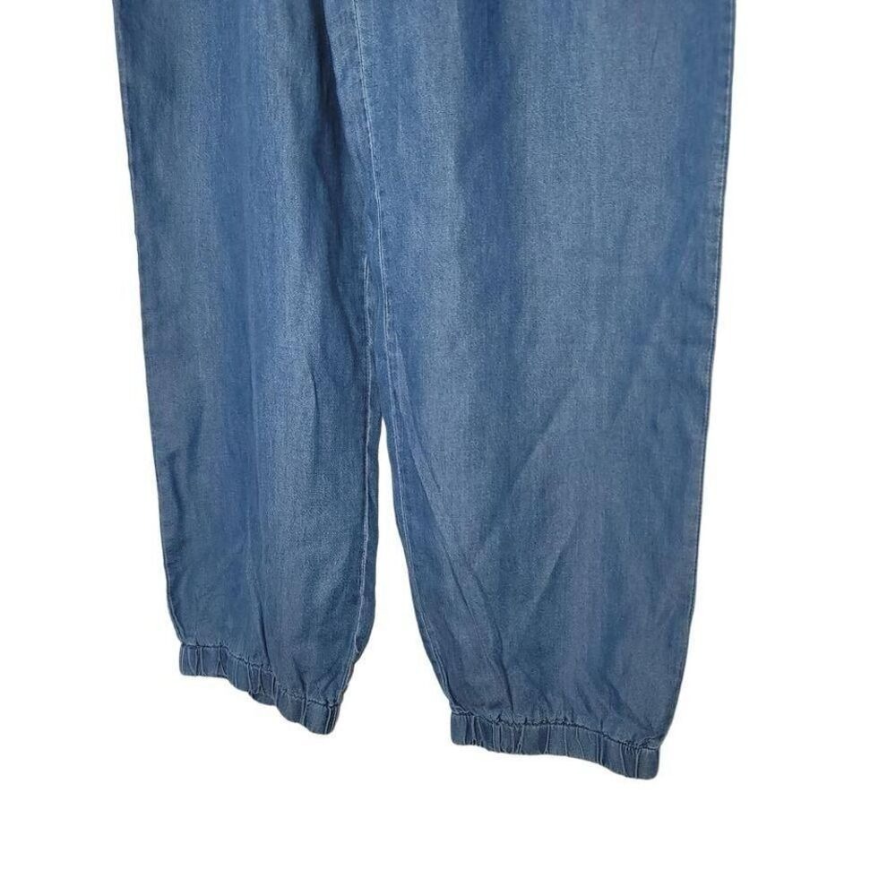 Love University XL Chambray Jogger‎ Pants Summmer Coastal Grandma Beach Casual - Picture 2 of 8